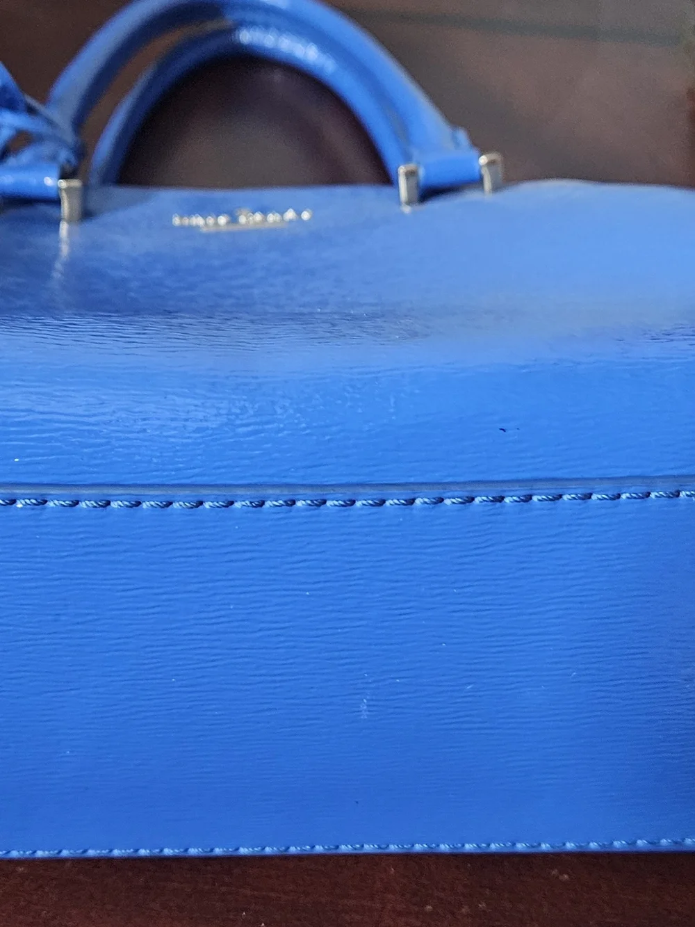 kate spade Bright Blue Patent Dome Satchel
